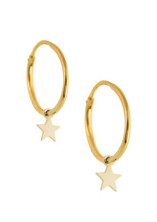 PENDIENTES ARO ESTRELLA