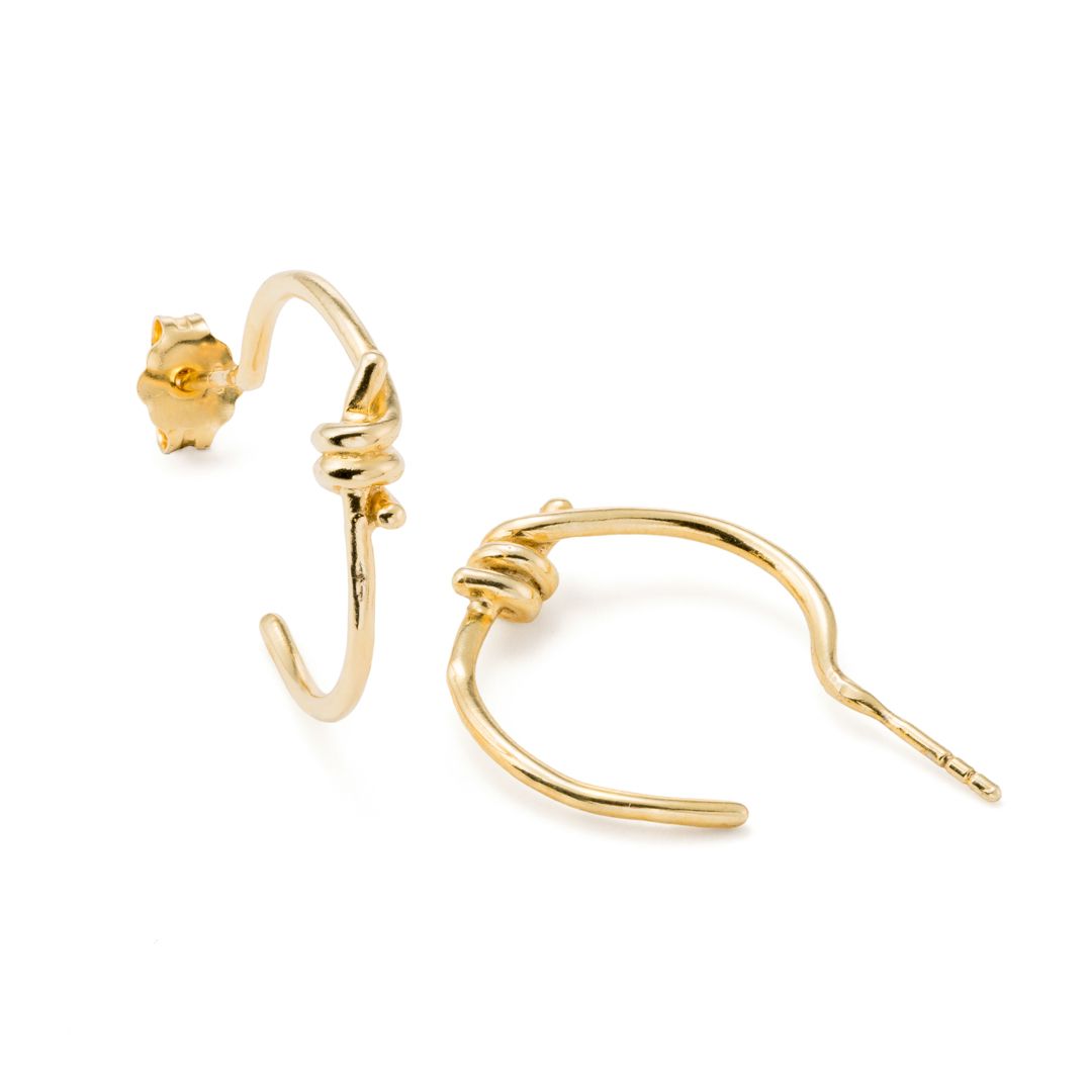 pendientes espino aros gold