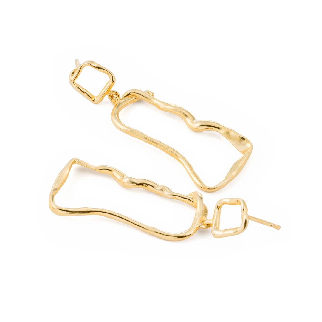 pendientes nudo gold