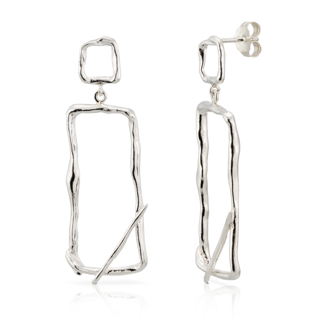 pendientes plata vazon