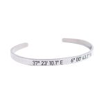 pulsera coordenadas personalizada