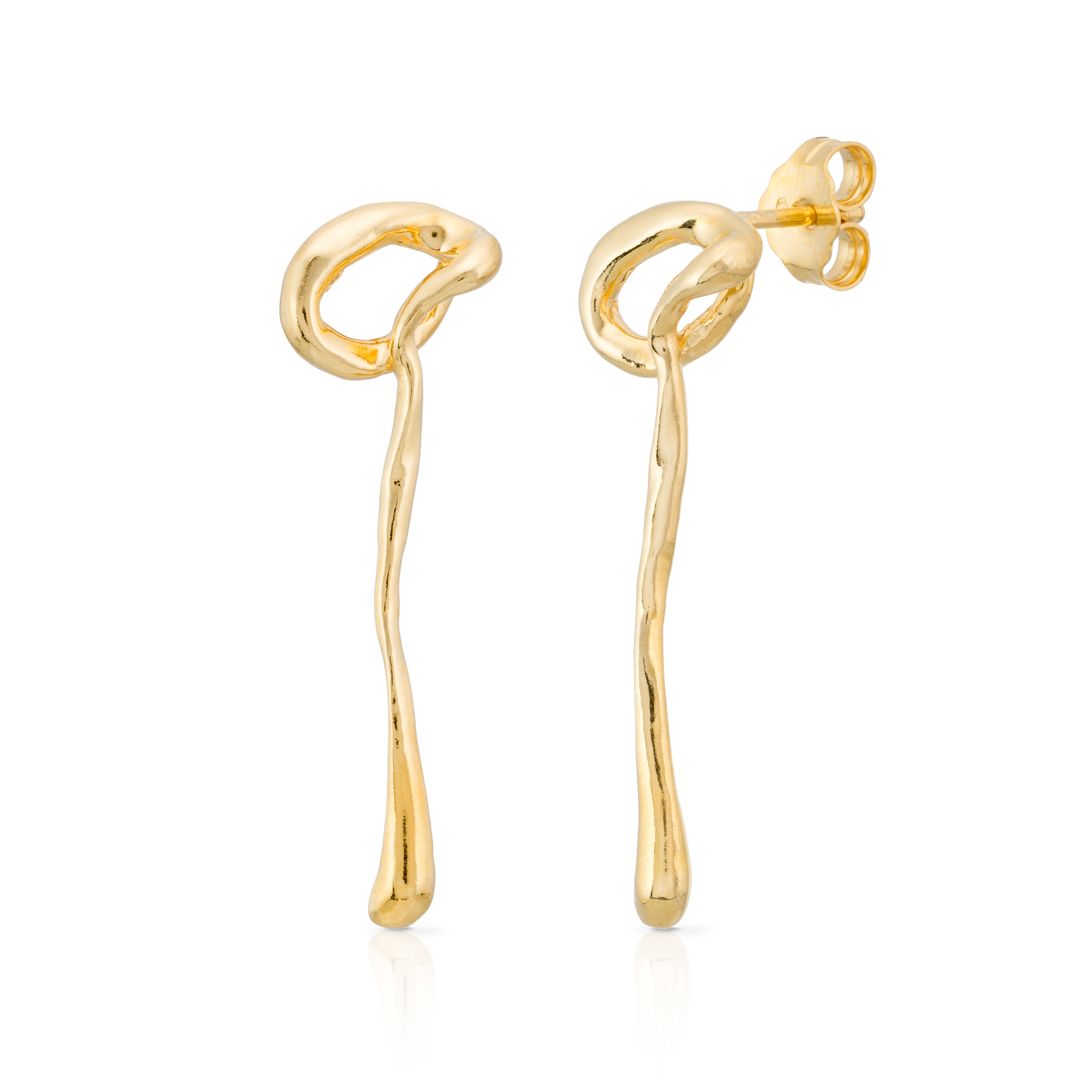 pendientes gota gold pendientes gota gold