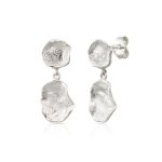 pendientes doble huella