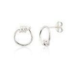 pendientes espino plata